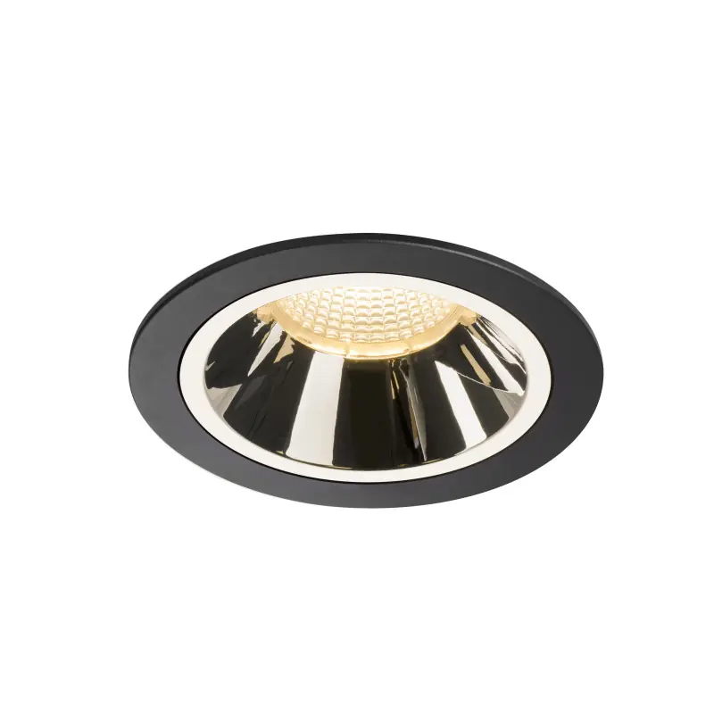 NUMINOS® L, encastré de plafond intérieur, 20 deg , noir/chrome, LED, 25,41W, 3000K, IP20/IP44