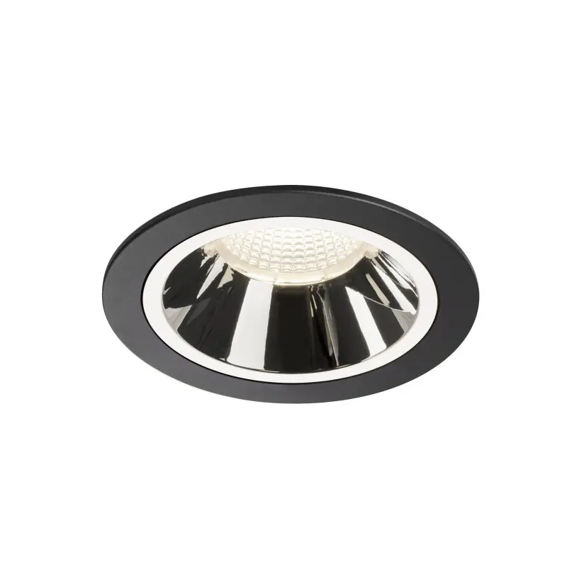 NUMINOS® L, encastré de plafond intérieur, 55 deg , noir/chrome, LED, 25,41W, 4000K, IP20/IP44