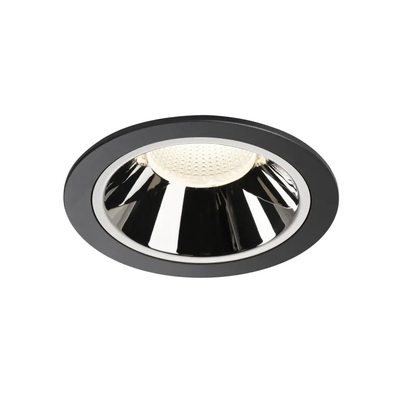 NUMINOS® XL, encastré de plafond intérieur, 20 deg , noir/chrome, LED, 37,4W, 4000K, IP20/IP44
