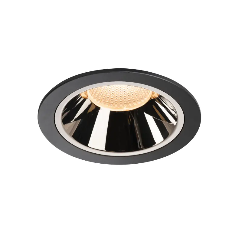 NUMINOS® XL, encastré de plafond intérieur, 55 deg , noir/chrome, LED, 37,4W, 2700K, IP20/IP44