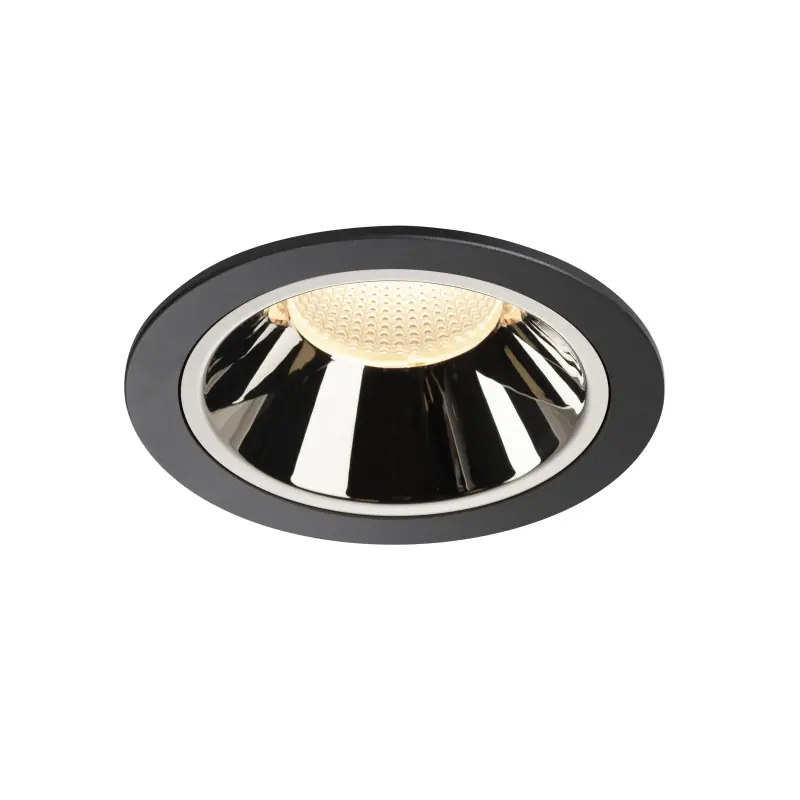 NUMINOS® XL, encastré de plafond intérieur, 55 deg , noir/chrome, LED, 37,4W, 3000K, IP20/IP44