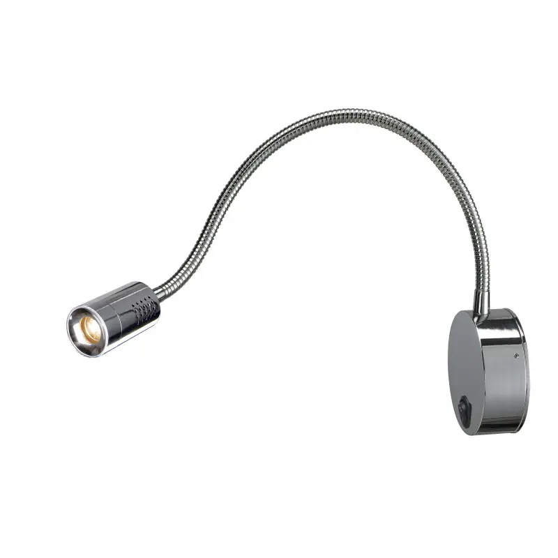 DIO FLEX PLATE, applique intérieure, liseuse, chrome, LED, 1,9W, 2700K, avec interrupteur