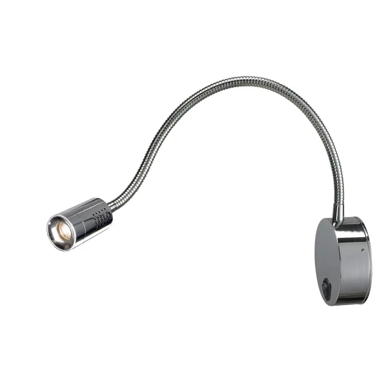 DIO FLEX PLATE, applique intérieure, liseuse, chrome, LED, 1,9W, 3000K, avec interrupteur