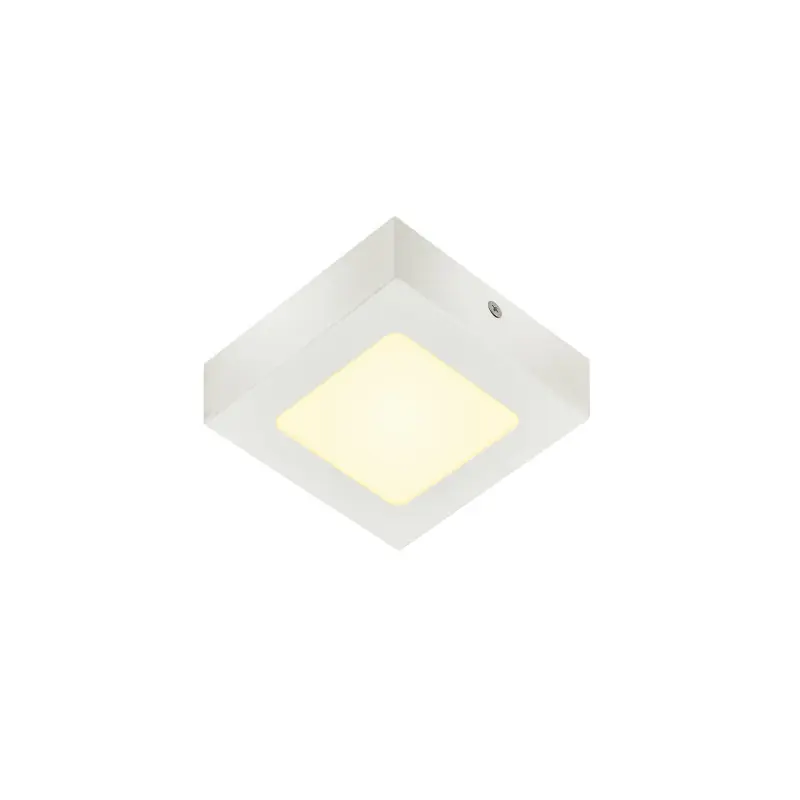 SENSER 12, applique et plafonnier intérieur, carré, blanc mat, LED, 8,2W, 3000K, variable