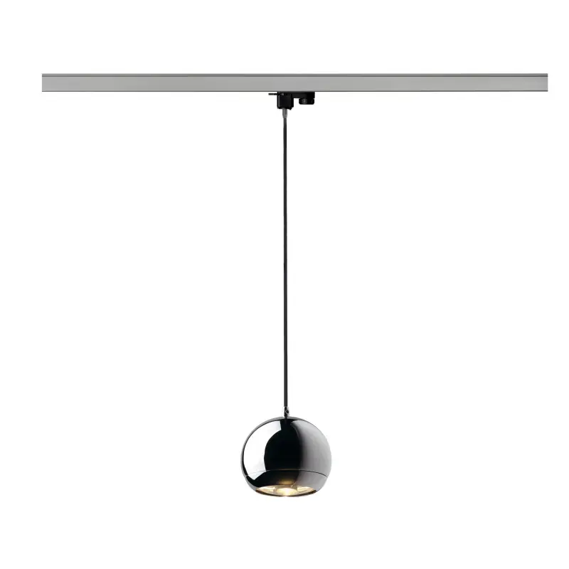 LIGHT EYE® 150, suspension pour rail 3 allumages intérieur, chrome, GU10/QPAR111, 75W max