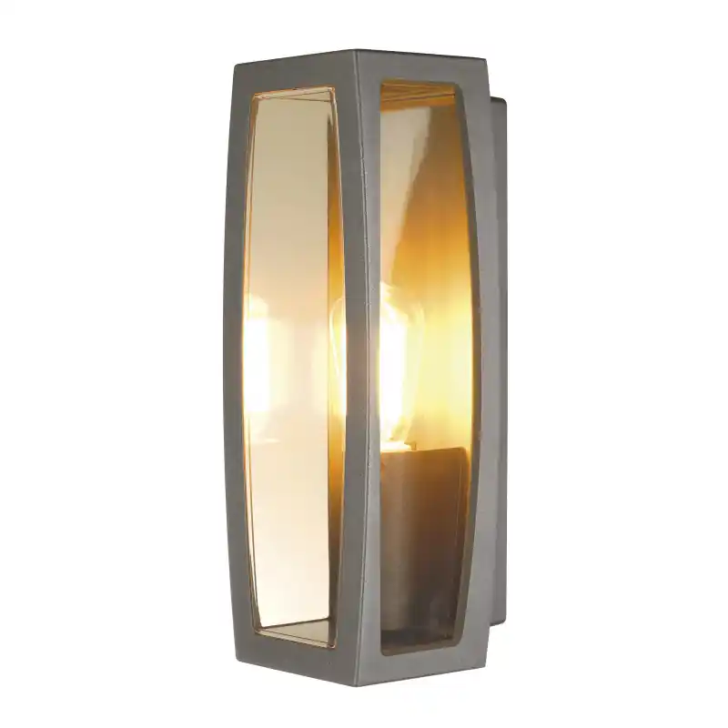 MERIDIAN BOX, applique extérieure, diffuseur transparent, anthracite, E27, 25W max, IP54