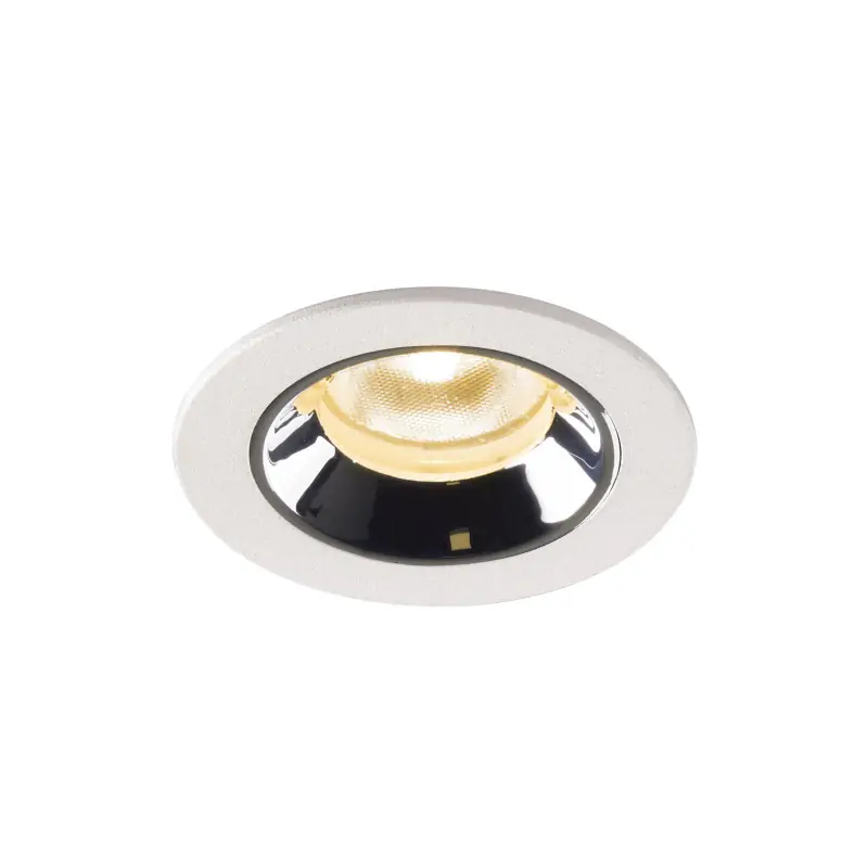 NUMINOS® XS, encastré de plafond intérieur, 40 deg , blanc/chrome, LED, 7W, 3000K, IP20/IP44