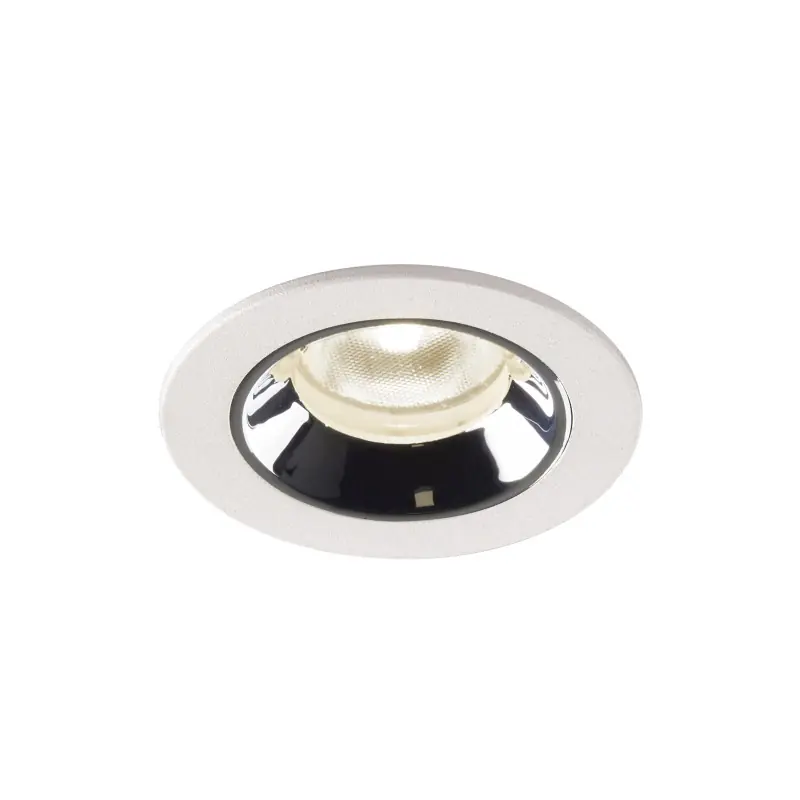 NUMINOS® XS, encastré de plafond intérieur, 40 deg , blanc/chrome, LED, 7W, 4000K, IP20/IP44