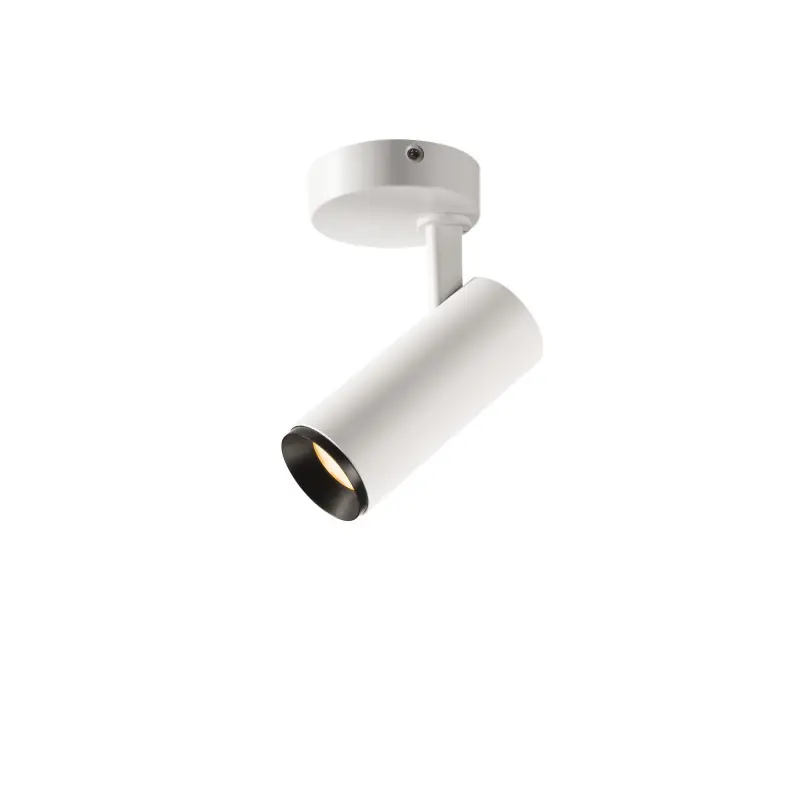 NUMINOS® S, plafonnier intérieur, orientable, 24 deg , blanc/noir, LED, 11W, 2700K, variable