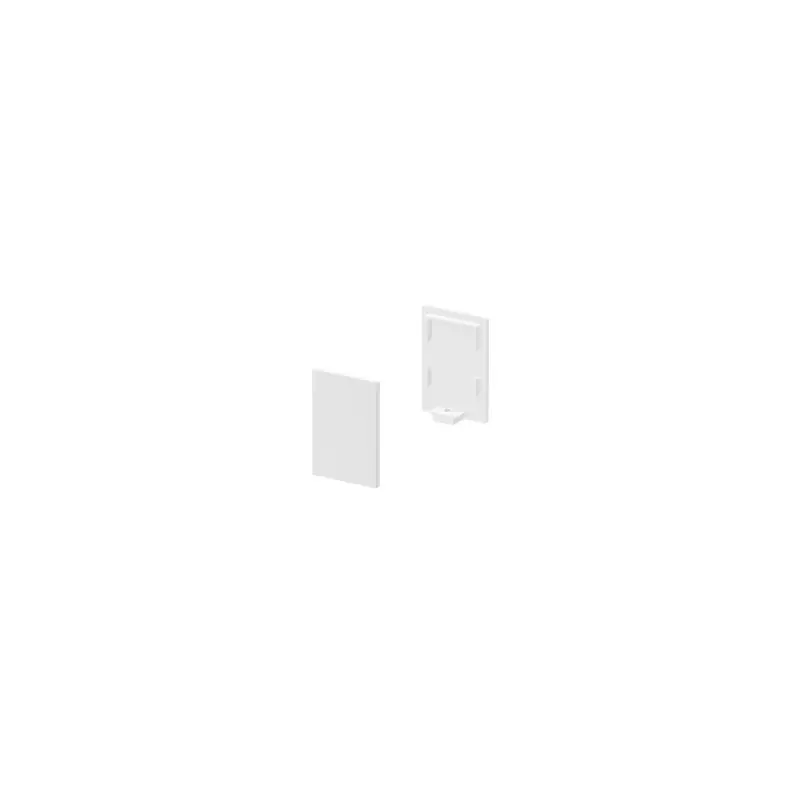GRAZIA 10, embouts pour profil en saillie standard, avec diffuseur haut, blanc, 2 pièces