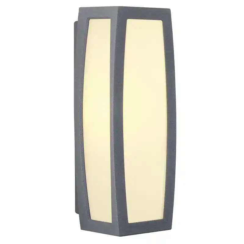 MERIDIAN BOX, applique extérieure, diffuseur opalescent, anthracite, E27, 25W max, IP54