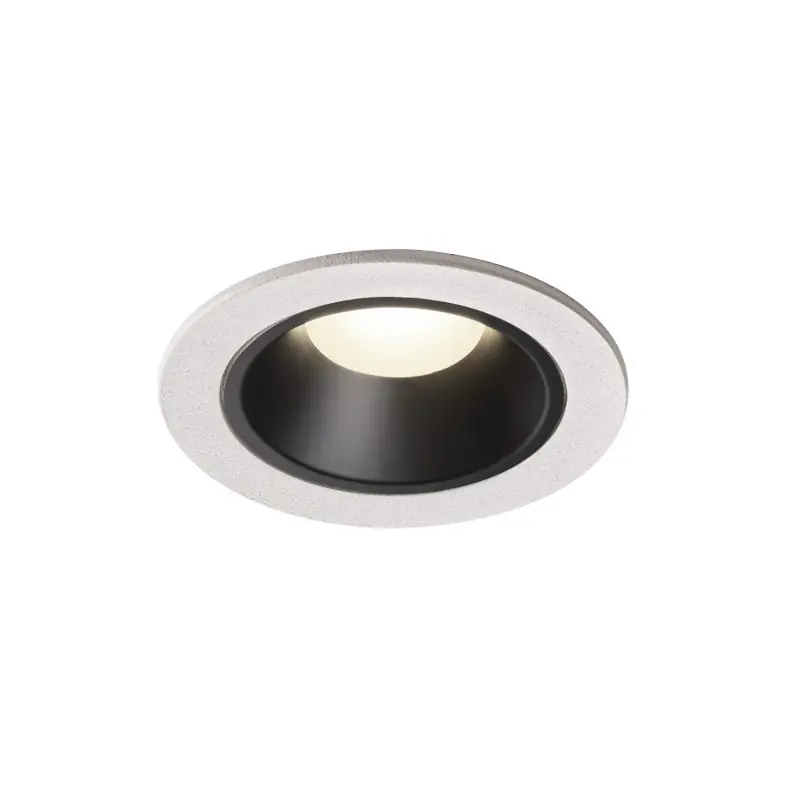NUMINOS® S, encastré de plafond intérieur, 20 deg , blanc/noir, LED, 8,6W, 4000K, IP20/IP44