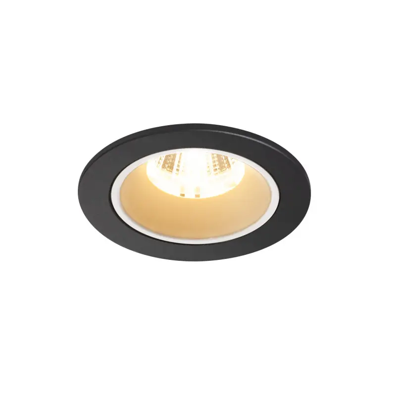 NUMINOS® S, encastré de plafond intérieur, 20 deg , noir/blanc, LED, 8,6W, 3000K, IP20/IP44