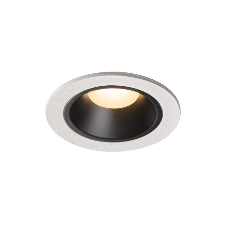 NUMINOS® S, encastré de plafond intérieur, 55 deg , blanc/noir, LED, 8,6W, 3000K, IP20/IP44