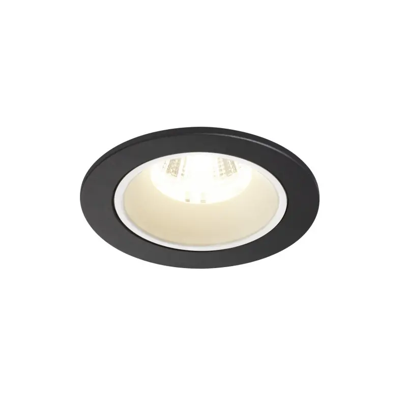 NUMINOS® S, encastré de plafond intérieur, 55 deg , noir/blanc, LED, 8,6W, 4000K, IP20/IP44