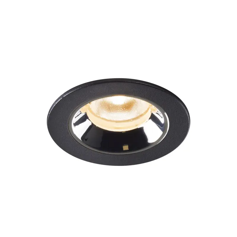 NUMINOS® XS, encastré de plafond intérieur, 40 deg , noir/chrome, LED, 7W, 2700K, IP20/IP44