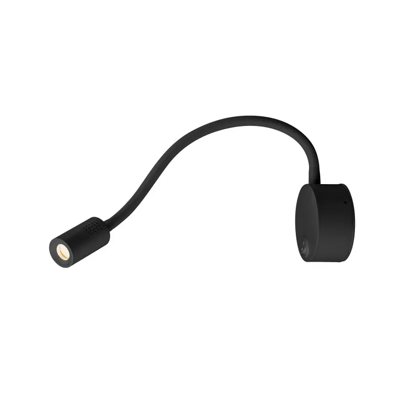 DIO FLEX PLATE, applique intérieure, liseuse, noir, LED, 1,9W, 3000K, avec interrupteur