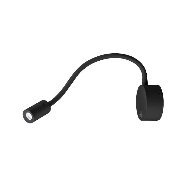 DIO FLEX PLATE, applique intérieure, liseuse, noir, LED, 1,9W, 4000K, avec interrupteur