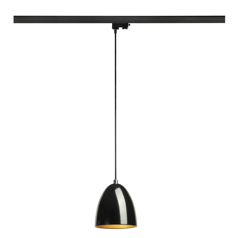 PARA CONE 14, suspension pour rail 3 allumages intérieur, noir/or, GU10/QPAR51, 35W max