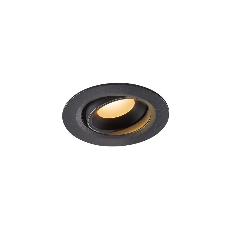 NUMINOS® MOVE XS, encastré de plafond intérieur, orientable, 20 deg , noir, LED, 7W, 2700K