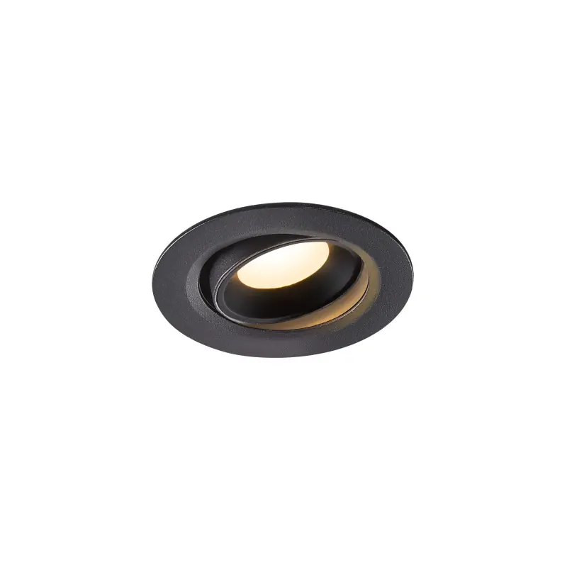 NUMINOS® MOVE XS, encastré de plafond intérieur, orientable, 20 deg , noir, LED, 7W, 3000K