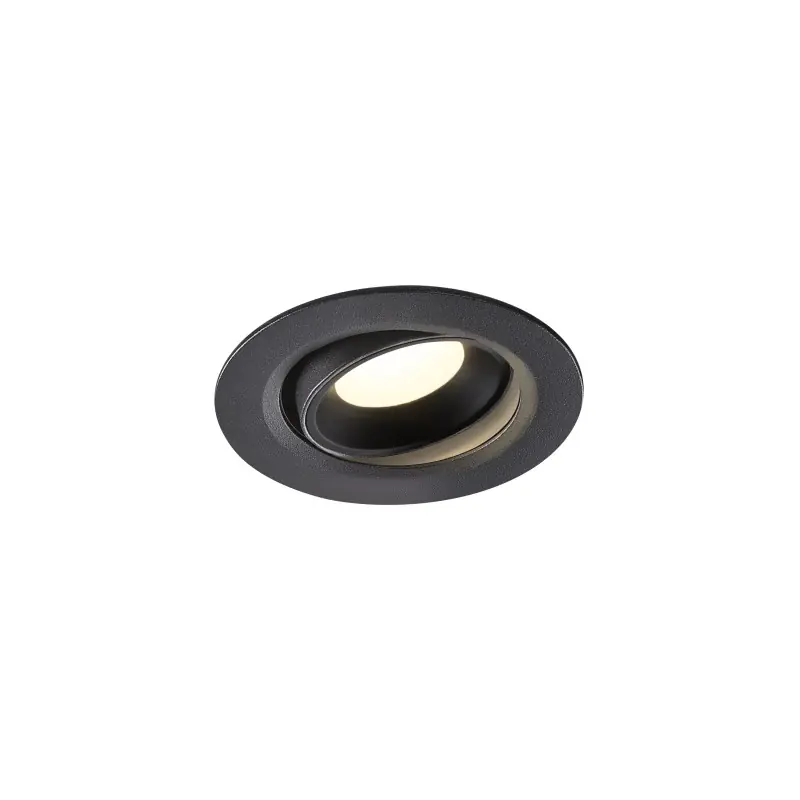 NUMINOS® MOVE XS, encastré de plafond intérieur, orientable, 20 deg , noir, LED, 7W, 4000K