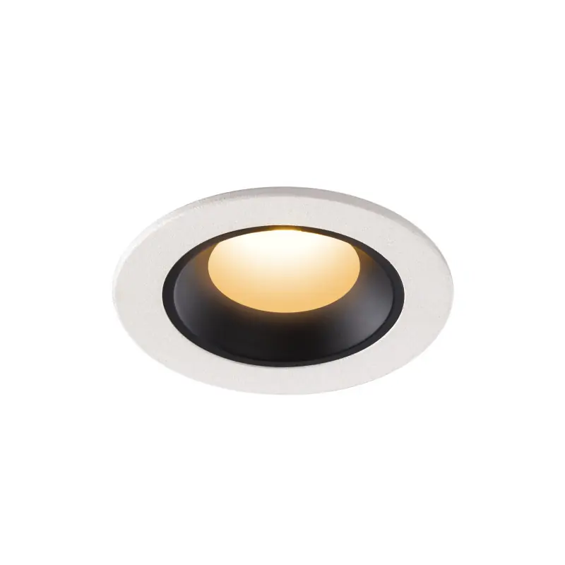 NUMINOS® XS, encastré de plafond intérieur, 40 deg , blanc/noir, LED, 7W, 2700K, IP20/IP44