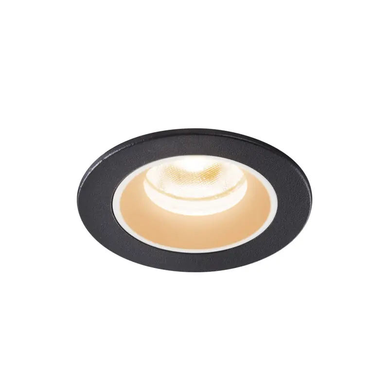 NUMINOS® XS, encastré de plafond intérieur, 55 deg , noir/blanc, LED, 7W, 2700K, IP20/IP44