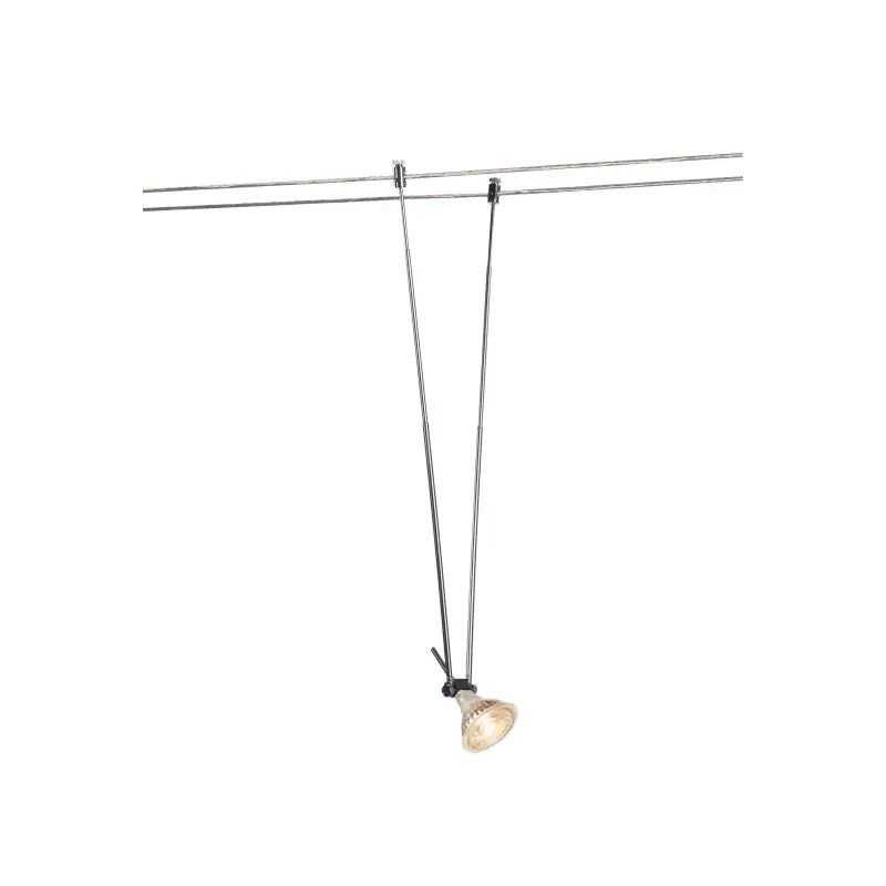 TELESKOP, spot pour câble tendu T.B.T. TENSEO intérieur, chrome, GX5.3/QR-C51, 20W max