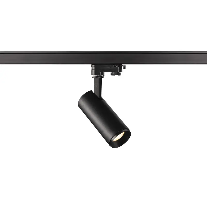 NUMINOS® S, spot pour rail 3 allumages intérieur, 45 deg , noir, LED, 11W, 3000K, variable