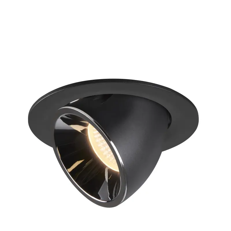 NUMINOS® GIMBLE L, encastré de plafond intérieur, 20 deg , noir/chrome, LED, 25,4W, 3000K