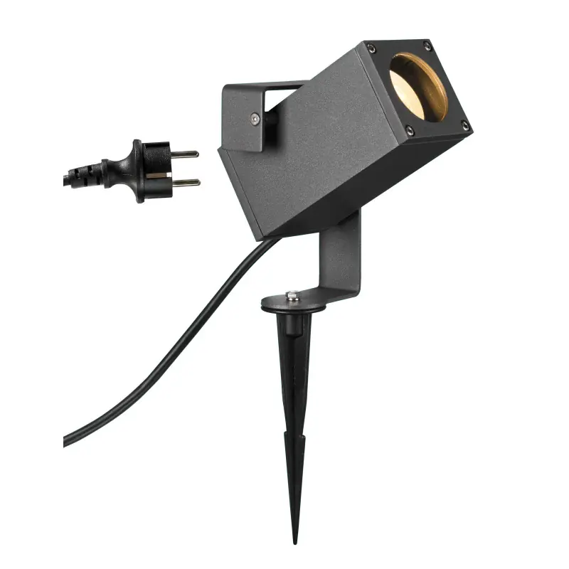 THEO BRACKET, spot sur piquet extérieur, anthracite, GU10/LED GU10 51mm, 7W max, IP65