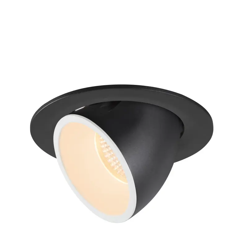 NUMINOS® GIMBLE L, encastré de plafond intérieur, 55 deg , noir/blanc, LED, 25,4W, 2700K