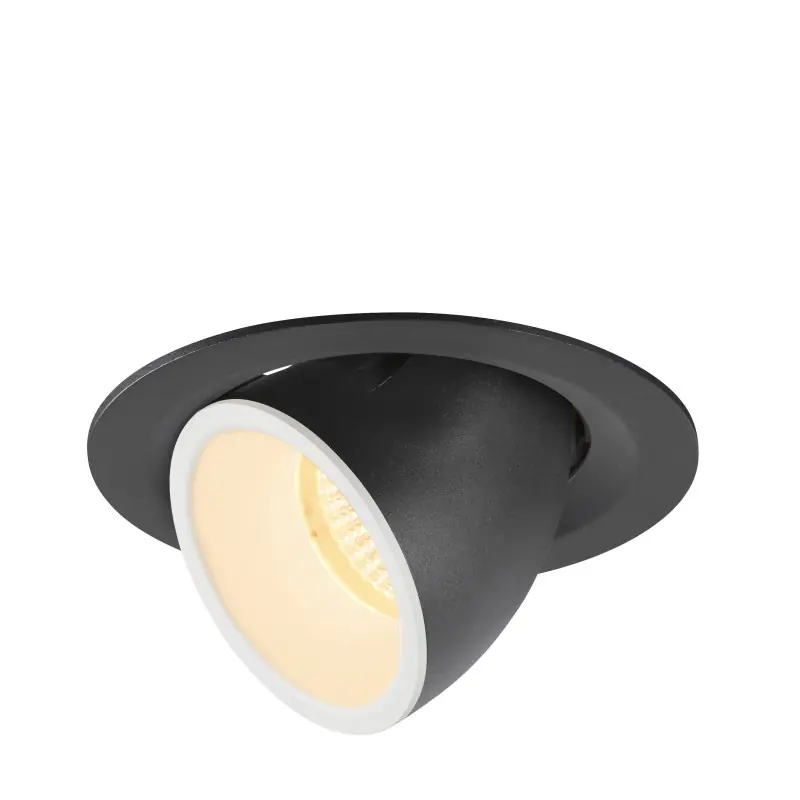 NUMINOS® GIMBLE M, encastré de plafond intérieur, 20 deg , noir/blanc, LED, 17,5W, 3000K