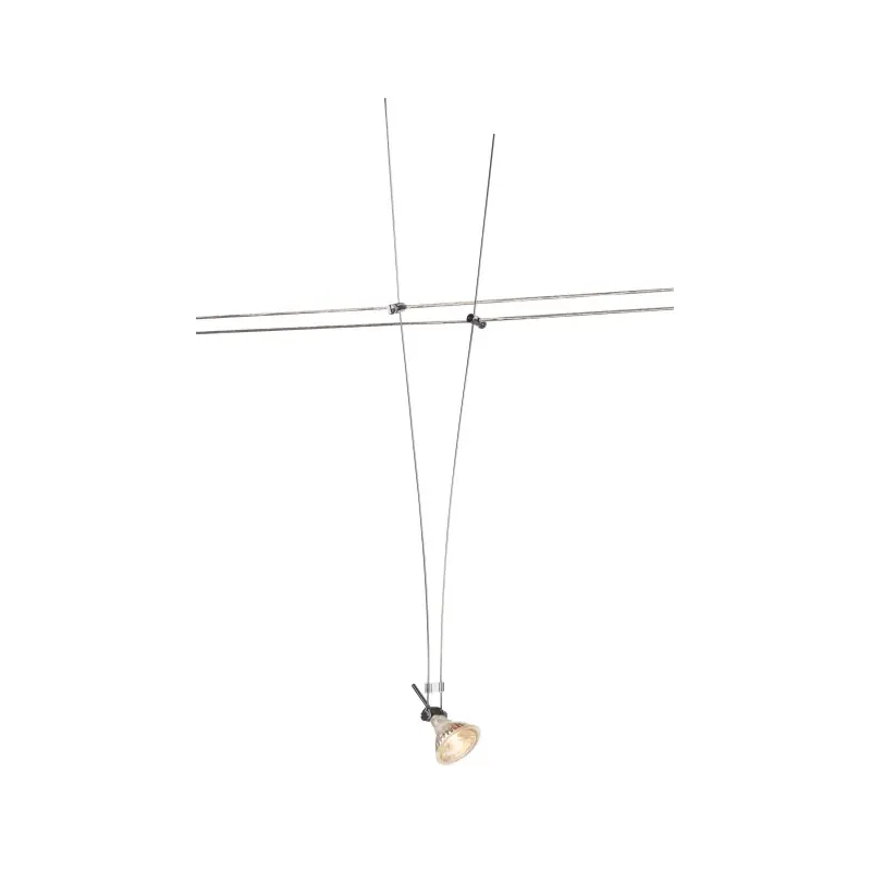 ASMARA, spot pour câble tendu T.B.T. TENSEO intérieur, chrome, GX5.3/QR-C51, 35W max