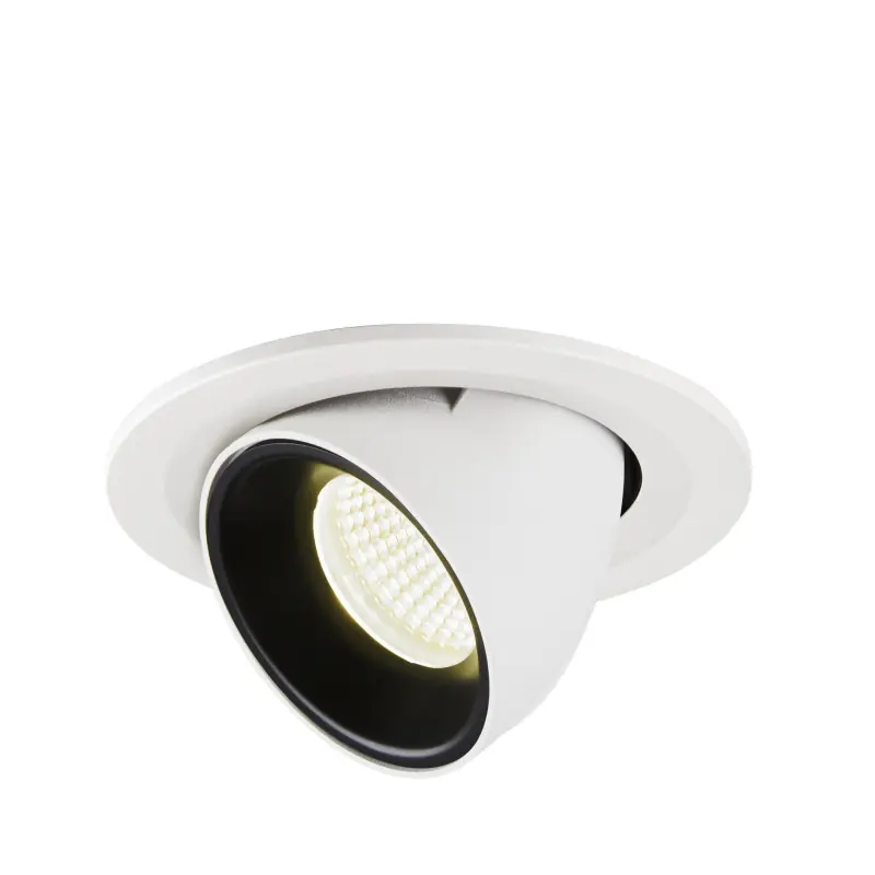 NUMINOS® GIMBLE S, encastré de plafond intérieur, 40 deg , blanc/noir, LED, 8,6W, 4000K