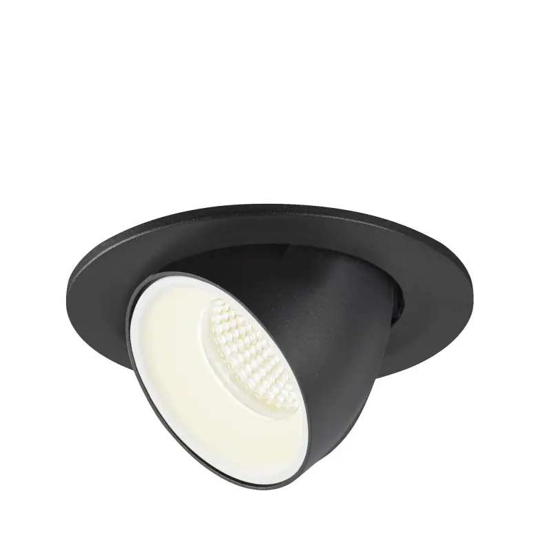 NUMINOS® GIMBLE S, encastré de plafond intérieur, 55 deg , noir/blanc, LED, 8,6W, 4000K