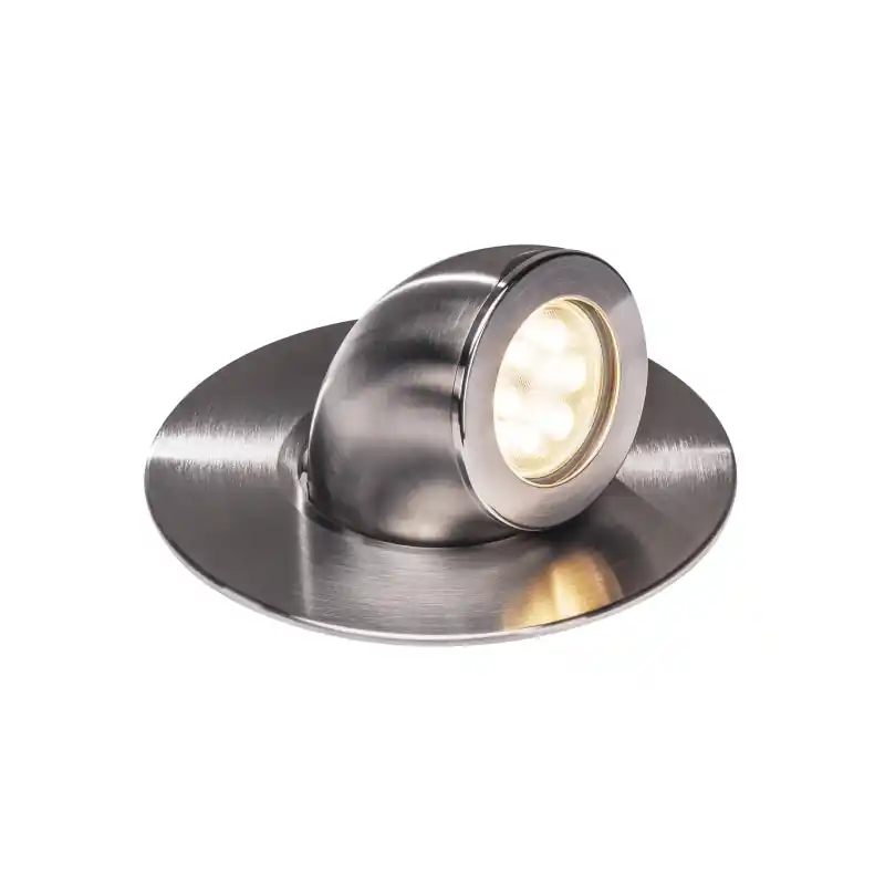 GIMBLE OUT, encastré de sol extérieur, inox brossé, LED, 13W, 3000K, IP67, inox 316