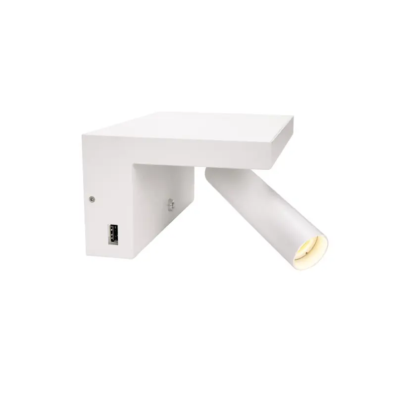 KARPO, applique intérieure, liseuse, blanc, LED, 6,6W, 3000K, variable, 2 ports USB