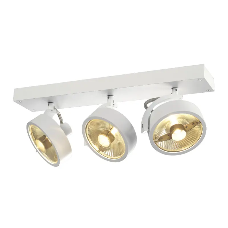 KALU, applique et plafonnier intérieur, triple, blanc mat, GU10/QPAR111, 3x 75W max
