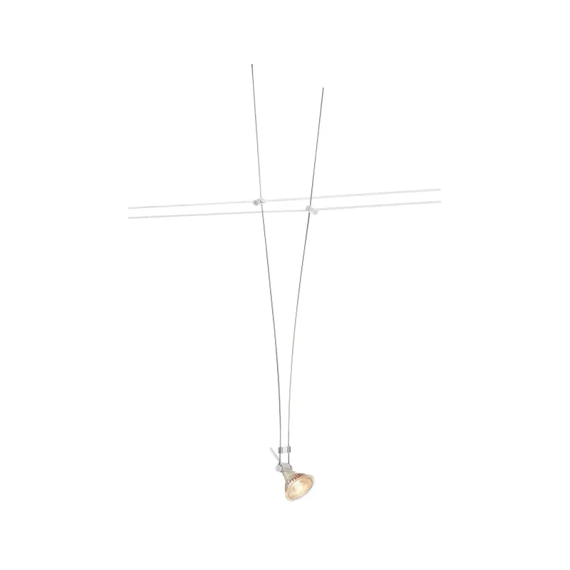 ASMARA, spot pour câble tendu T.B.T. TENSEO intérieur, blanc, GX5.3/QR-C51, 35W max