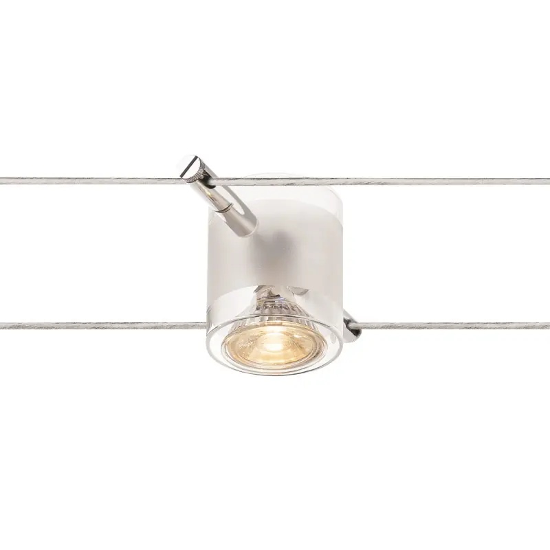 COMET, spot pour câble tendu T.B.T. TENSEO intérieur, chrome, GU5.3/QR-C51, 50W max