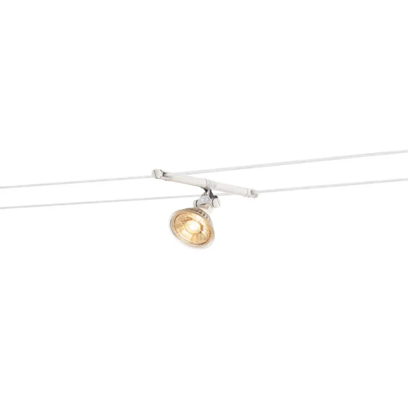 COSMIC, spot pour câble tendu T.B.T. TENSEO intérieur, blanc, GX5.3/QR-C51, 35W max