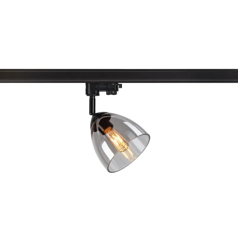 PARA CONE GL, spot pour rail 3 allumages intérieur, noir/transparent, GU10, 25W max