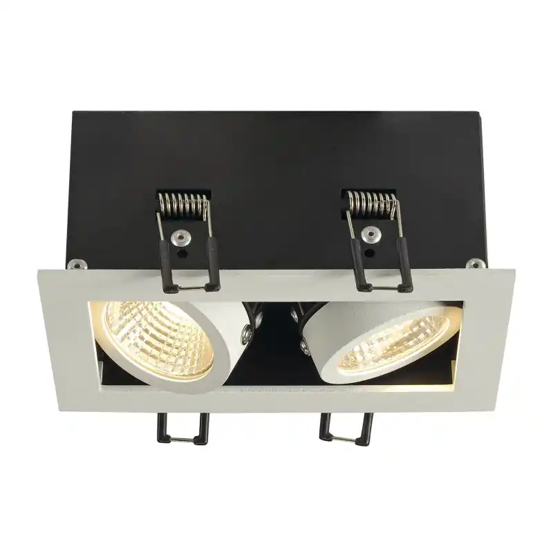 KADUX, encastré de plafond intérieur, double, blanc mat, LED, 14W, 3000K, variable