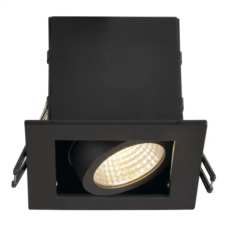 KADUX, encastré de plafond intérieur, simple, noir mat, LED, 7,5W, 3000K, variable