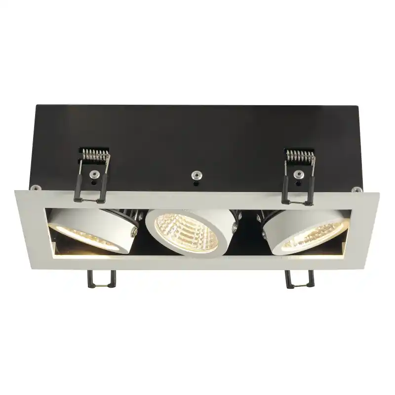 KADUX, encastré de plafond intérieur, triple, blanc mat, LED, 20W, 3000K, variable