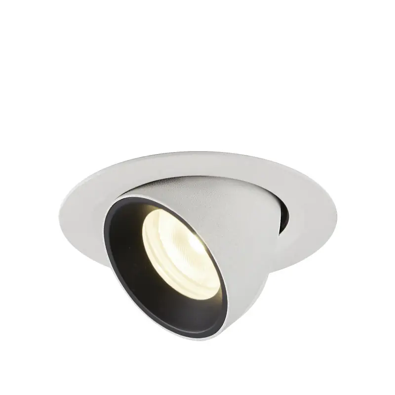 NUMINOS® GIMBLE XS, encastré de plafond intérieur, 20 deg , blanc/noir, LED, 7W, 4000K