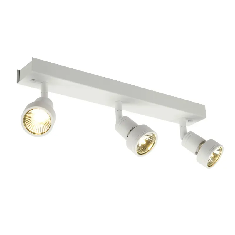 PURI, applique et plafonnier intérieur, triple, blanc mat, GU10/QPAR51, 3x 50W max