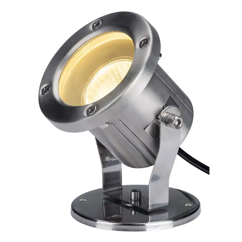 NAUTILUS 10 SPOT, projecteur extérieur, inox, GU10/QPAR51, 25W max, IP55, inox 316